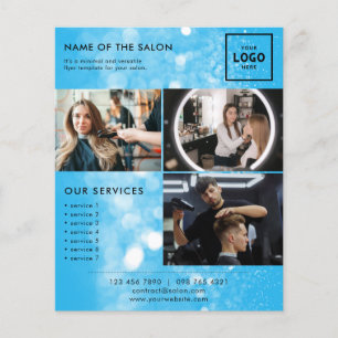 Prospectus 11,4 Cm X 14,2 Cm Conception de branding beauté moderne pour profess