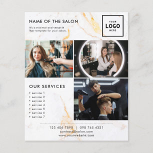 Prospectus 11,4 Cm X 14,2 Cm Conception de branding beauté moderne pour profess