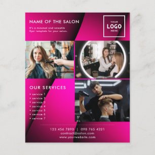 Prospectus 11,4 Cm X 14,2 Cm Conception de branding beauté moderne pour profess