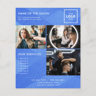 Prospectus 11,4 Cm X 14,2 Cm Conception de branding beauté moderne pour profess