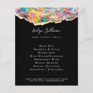 Prospectus 11,4 Cm X 14,2 Cm conception optique sur prospectus noir