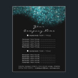 Prospectus 11,4 Cm X 14,2 Cm Confetti conceptuel minimal bleu océan noir<br><div class="desc">florenceK collection de salons de luxe</div>
