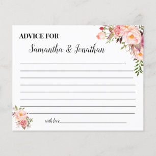 Prospectus 11,4 Cm X 14,2 Cm Conseil Fleurs roses pour Bonne Carte Douche Coupl