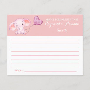 Prospectus 11,4 Cm X 14,2 Cm Conseil pour la carte de Baby shower Maman & Papa