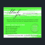 Prospectus 11,4 Cm X 14,2 Cm Conseils de lavage de Merci de néon<br><div class="desc">Conseils de lavage de Merci de néon</div>