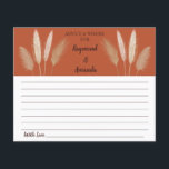 Prospectus 11,4 Cm X 14,2 Cm Conseils et souhaits pour les couples | carte Fête<br><div class="desc">Faites-le vous-même en ajoutant votre texte (et vos photos personnelles). Pour accéder aux outils de montage avancés,  accédez à Personnaliser,  faites défiler et appuyez sur le lien "cliquer pour customiser plus loin". Voir la collection complète pour tous les designs correspondants !</div>