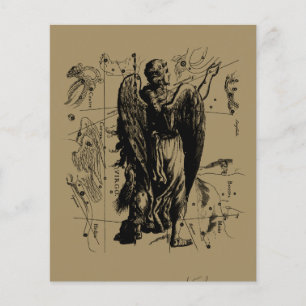 Prospectus 11,4 Cm X 14,2 Cm Constellation de la Vierge Hevelius 1690 23 août 2