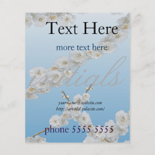 Prospectus 11,4 Cm X 14,2 Cm Corée Cerisiers en fleurs blanches