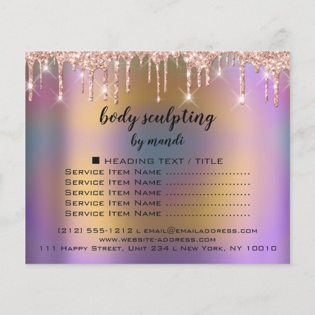 Prospectus 11,4 Cm X 14,2 Cm Corps Sculpting Shaping Drivers Rose Wellness (Dos)