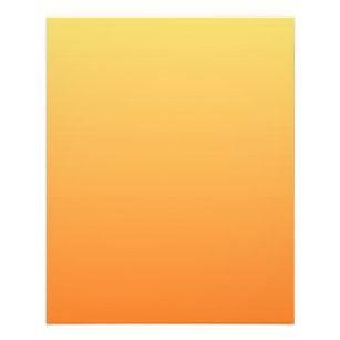 Prospectus 11,4 Cm X 14,2 Cm Couleurs simples - Ombre jaune et orange