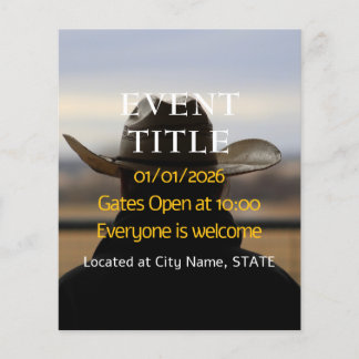 Prospectus 11,4 Cm X 14,2 Cm Cowboy Ranch Rural flyer