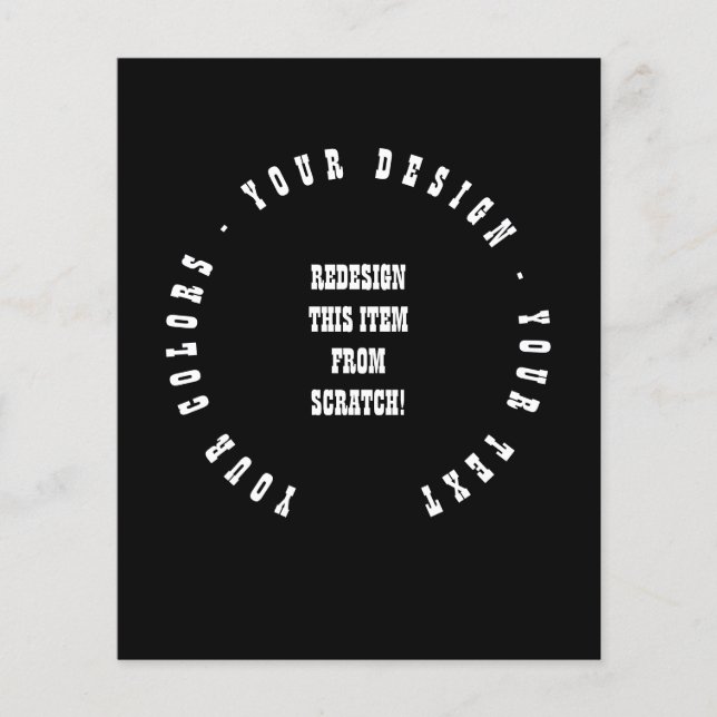 Prospectus 11,4 Cm X 14,2 Cm Créez votre propre (Devant)