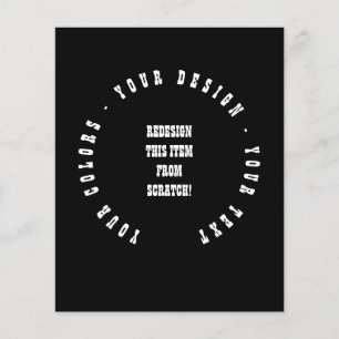 Prospectus 11,4 Cm X 14,2 Cm Créez votre propre