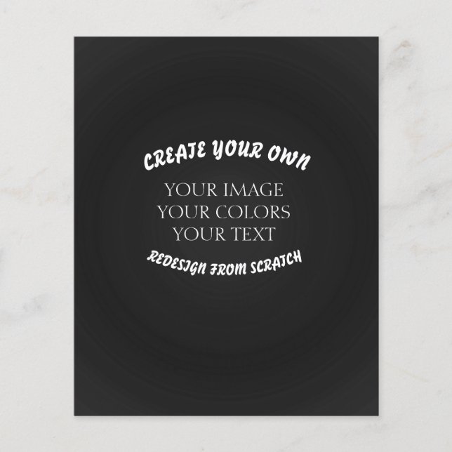 Prospectus 11,4 Cm X 14,2 Cm Créez votre propre (Devant)