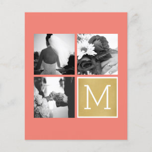 Prospectus 11,4 Cm X 14,2 Cm Créez Votre Propre Collage de Photos de Mariage Mo