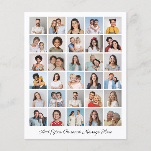 Prospectus 11,4 Cm X 14,2 Cm Créez votre propre collection de photos 30 Ajouter (Devant)