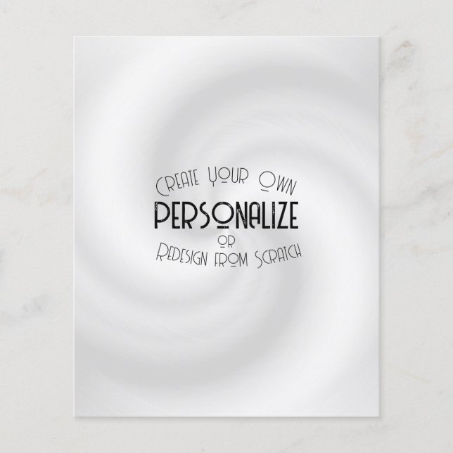 Prospectus 11,4 Cm X 14,2 Cm Créez Votre Propre Design Sur Mesure (Devant)