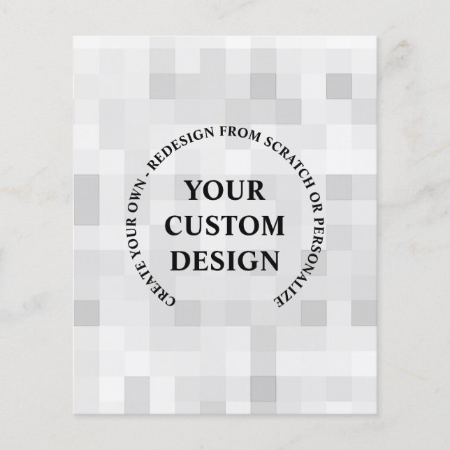 Prospectus 11,4 Cm X 14,2 Cm Créez votre propre personnalisation (Devant)