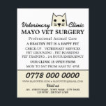 Prospectus 11,4 Cm X 14,2 Cm Crème Chat, Vétérinaire, Service vétérinaire<br><div class="desc">Crème Chat,  Vétérinaire,  Service Vétérinaire Circulaire publicitaire par The Carte de visite Store.</div>