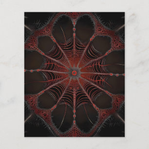 Prospectus 11,4 Cm X 14,2 Cm Crimson Web : Danse fractale avec l'araignée de Re