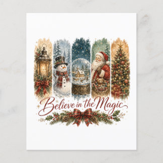 Prospectus 11,4 Cm X 14,2 Cm Croire en la magie de Noël