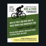 Prospectus 11,4 Cm X 14,2 Cm Cycliste Silhouette, Charity Bike-a-Thon Event<br><div class="desc">Cycliste Silhouette,  Charity Bike-a-Thon Event Publicité Flyer par The Carte de visite Store.</div>