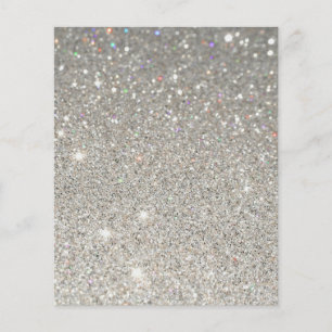 Prospectus 11,4 Cm X 14,2 Cm Dépliant brillant vierge