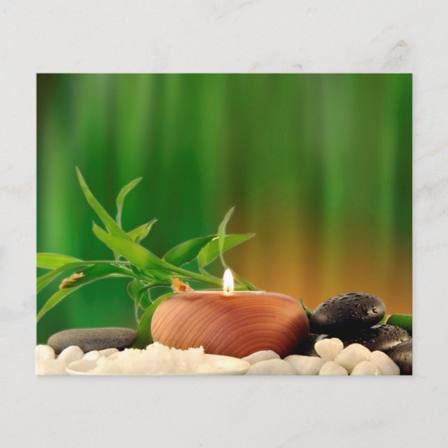 Prospectus 11,4 Cm X 14,2 Cm Dépliant de massage de beauté bien-être Spa (Devant)