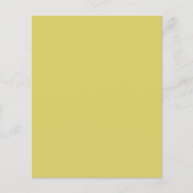 Prospectus 11,4 Cm X 14,2 Cm Dépliants Jaune Chaud Douce (Devant)