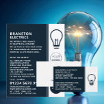 Prospectus 11,4 Cm X 14,2 Cm Design d'ampoule bleu, publicité électronique<br><div class="desc">Blue Lightbulb Design,  Electricien Publicité Flyers Par Le Magasin Carte de visite.</div>