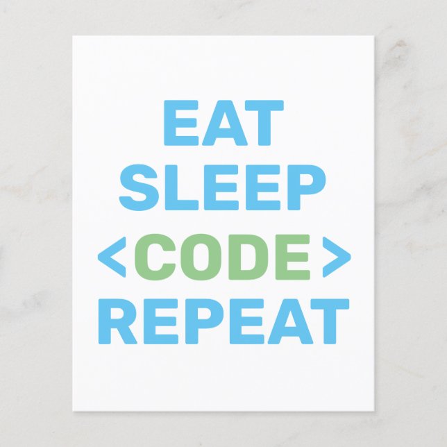 PROSPECTUS 11,4 CM X 14,2 CM DÉVELOPPEUR |PROGRAMMATEUR | CODE  (Devant)