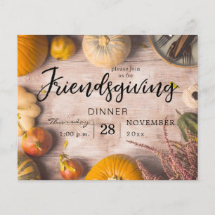 Prospectus 11,4 Cm X 14,2 Cm Dîner de Friendsgiving à budget festif à la citrou