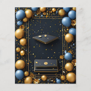 Prospectus 11,4 Cm X 14,2 Cm Disposition Décoratif de Remise de Diplômes