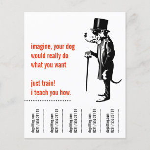 Prospectus 11,4 Cm X 14,2 Cm Dogue allemand flyer