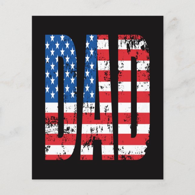 Prospectus 11,4 Cm X 14,2 Cm drapeau american dad (Devant)