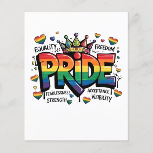 Prospectus 11,4 Cm X 14,2 Cm Drapeau de la fierté LGBTQ Fête de l'indépendance