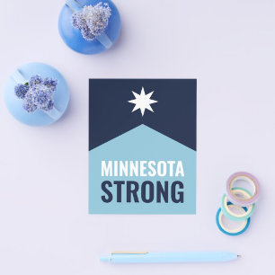 Prospectus 11,4 Cm X 14,2 Cm Drapeau de l'État rebelle du Minnesota