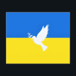 Prospectus 11,4 Cm X 14,2 Cm Drapeau de l'Ukraine - La colombe de la paix - Lib<br><div class="desc">Drapeau de l'Ukraine - La colombe de la paix - Liberté - Soutien de la paix - Solidarité - Drapeau ukrainien - Fort ensemble - Victoire de la liberté ! Faisons du monde un endroit meilleur - tout le monde ensemble ! Un monde meilleur commence - dépend - a besoin...</div>