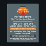 Prospectus 11,4 Cm X 14,2 Cm Earthen Pot Design, Pottery Store, Potters Advert<br><div class="desc">Earthen Pot Design,  Pottery Store,  Potters Publicité Flyers Par Le Magasin Carte de visite.</div>