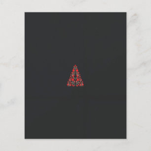 Prospectus 11,4 Cm X 14,2 Cm écharpe rouge et beige avec photo d'une femme