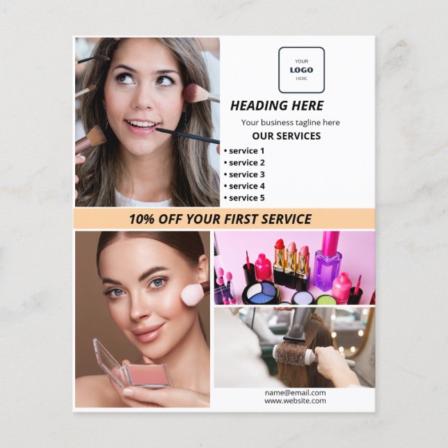 Prospectus 11,4 Cm X 14,2 Cm Edite  beauty Flyer (Devant)