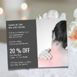 Prospectus 11,4 Cm X 14,2 Cm Elégant Massage Photo Thérapeute Rabais<br><div class="desc">Elégant flyer, coupon modèle design avec une photo de studio professionnel. Outil marketing parfait pour vos clients. Ce prospectus est entièrement personnalisable, vous pouvez y ajouter vos données personnelles facilement. Si vous avez besoin d'aide pour la customiser, veuillez nous contacter. Vous pouvez faire correspondre ce produit avec des cartes de...</div>
