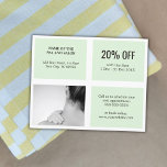 Prospectus 11,4 Cm X 14,2 Cm Élégant nettoyant blanc vert photo Massage<br><div class="desc">Elégant flyer, coupon modèle design avec une photo de studio professionnel. Outil marketing parfait pour vos clients. Ce prospectus est entièrement personnalisable, vous pouvez y ajouter vos données personnelles facilement. Si vous avez besoin d'aide pour la customiser, veuillez nous contacter. Vous pouvez faire correspondre ce produit avec des cartes de...</div>