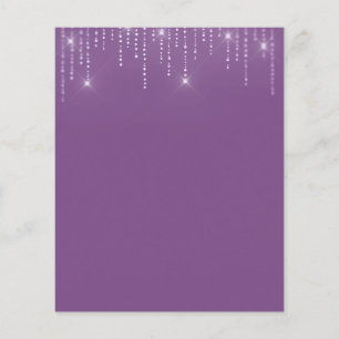 Prospectus 11,4 Cm X 14,2 Cm Elégant prospectus blanc or