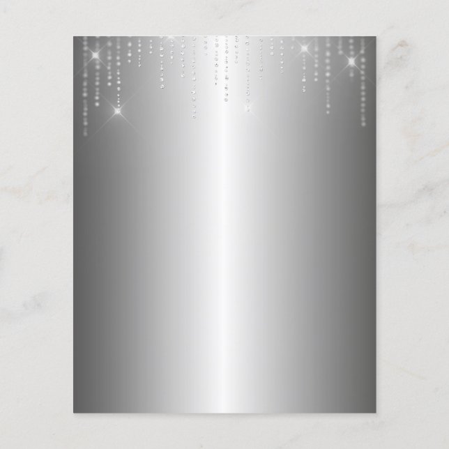 Prospectus 11,4 Cm X 14,2 Cm Elégant prospectus vierge (Dos)