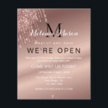 Prospectus 11,4 Cm X 14,2 Cm Elégant Rose Gold Parties scintillant Drives Chic<br><div class="desc">Elégant Rose Gold Parties scintillant Drives Chic Beauté Salon Circulaire</div>