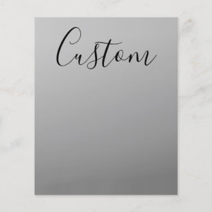 Prospectus 11,4 Cm X 14,2 Cm Élégant script moderne modifiable écriture de text