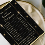 Prospectus 11,4 Cm X 14,2 Cm Elégant tarif Black and Gold<br><div class="desc">Elégant tarif Black and Gold Flyer.</div>