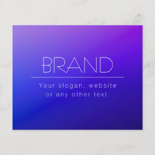 Prospectus 11,4 Cm X 14,2 Cm Élégant texte modifiable et couleur violet moderne