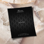 Prospectus 11,4 Cm X 14,2 Cm Elégante Brochures de salon de beauté et de coiffu<br><div class="desc">Elégante Brochures de salon de beauté et de coiffure en damas noir.</div>